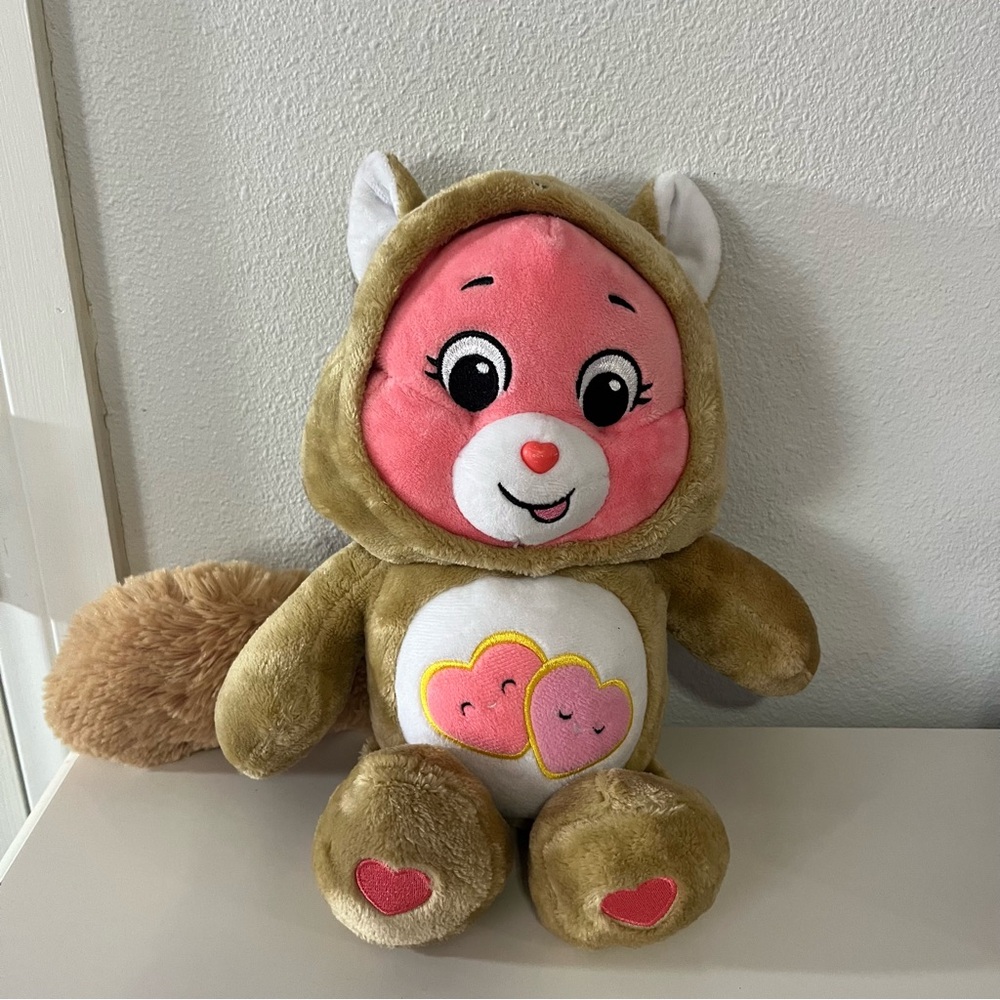 Care Bears Adorable Plush Bear Toy - Pink and Brown